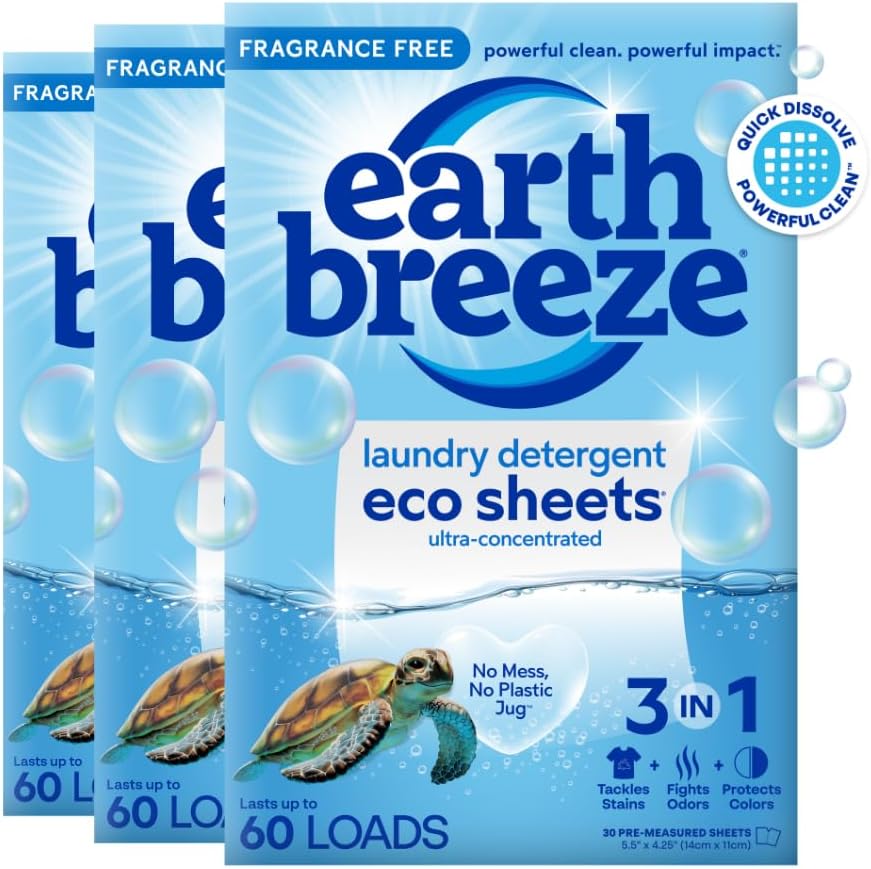 Earth Breeze Laundry Detergent Sheets